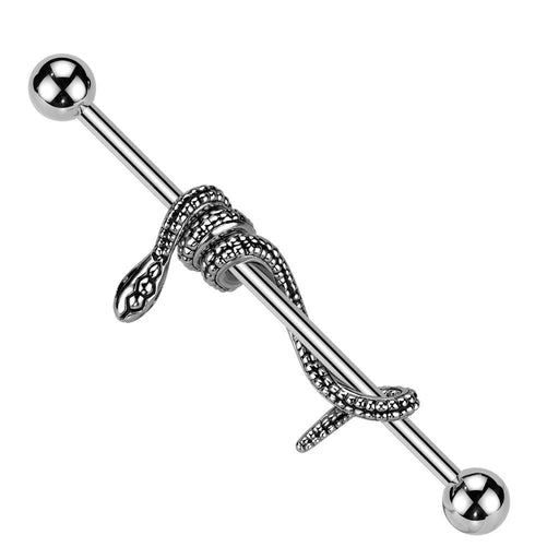 Wrapped Snake Industrial 14G 38mm