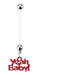 YEAH BABY Pregnancy Belly Bar 14G