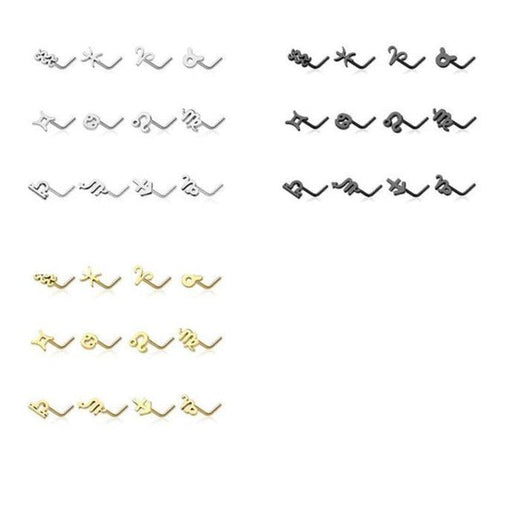 Zodiac Nose L Bend 20G