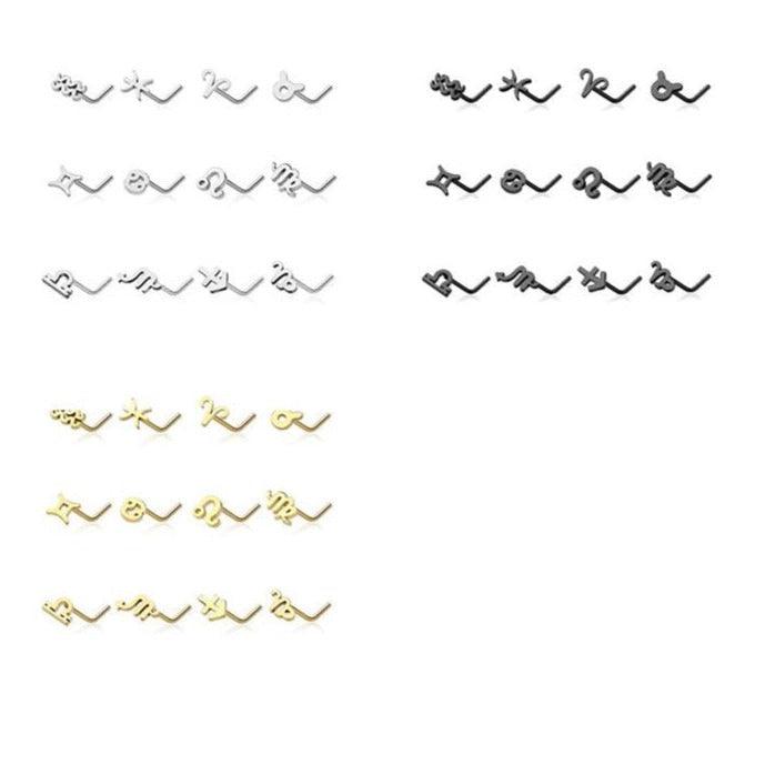 Zodiac Nose L Bend 20G