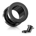 Black Screw Fit Tunnel 1.2mm-40mm-My Body Piercing Jewellery