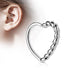 Braided Heart Ring 16G-My Body Piercing Jewellery