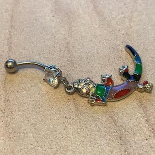 Chameleon Belly Bar 14G-My Body Piercing Jewellery