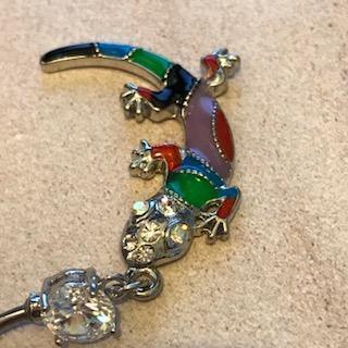 Chameleon Belly Bar 14G-My Body Piercing Jewellery