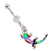 Chameleon Belly Bar 14G-My Body Piercing Jewellery