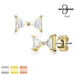 Gem Bow Earrings Pair-My Body Piercing Jewellery