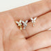 Gem Butterfly Dangle Cartilage Bar 16G-My Body Piercing Jewellery