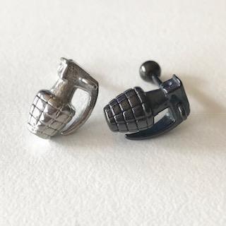 Grenade Cartilage Bar 16G-My Body Piercing Jewellery