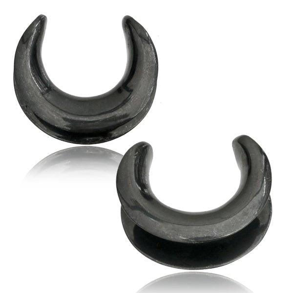 Gun Metal Spreader PAIR 14mm 16mm-My Body Piercing Jewellery