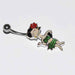 Hula Girl Belly Bar 14G-My Body Piercing Jewellery