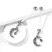 Moon Pregnancy Belly Bar 14G-My Body Piercing Jewellery