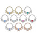 Opal Filigree Ring 16G-My Body Piercing Jewellery