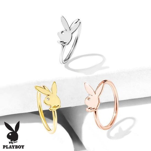 Playboy Bunny Nose Ring 20G-My Body Piercing Jewellery