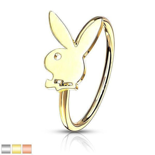 Playboy Bunny Nose Ring 20G-My Body Piercing Jewellery