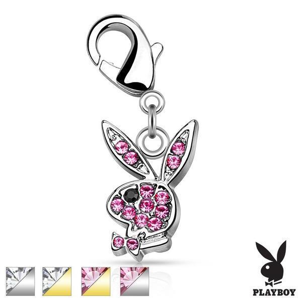 PLAYBOY Gem Paved Bunny Charm-My Body Piercing Jewellery