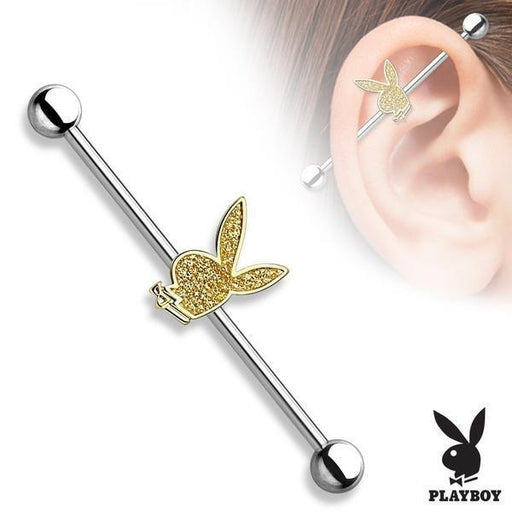 Playboy Industrial Bar 14G 38mm-My Body Piercing Jewellery