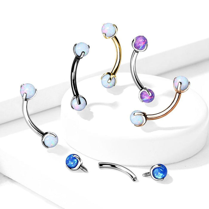 Prong Opal I.T. Curve 16G-My Body Piercing Jewellery