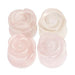 Body Jewelry - Rose Quartz Stone Rose Plug 6mm-20mm