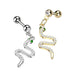 Body Jewelry - Snake Dangle Cartilage Bar 16G