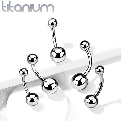 Body Jewelry - Titanium Belly Bar 16G 14G