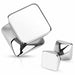 Body Jewelry - Square Front Steel Saddle Plug 8G-2G