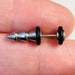 Body Jewelry - Triple Notch Steel Fake Taper (Single)