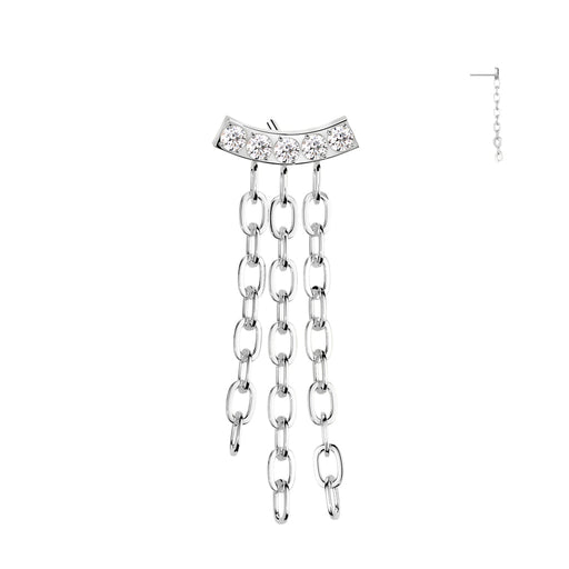 Titanium Threadless Chain Dangle End - Totally Pierced