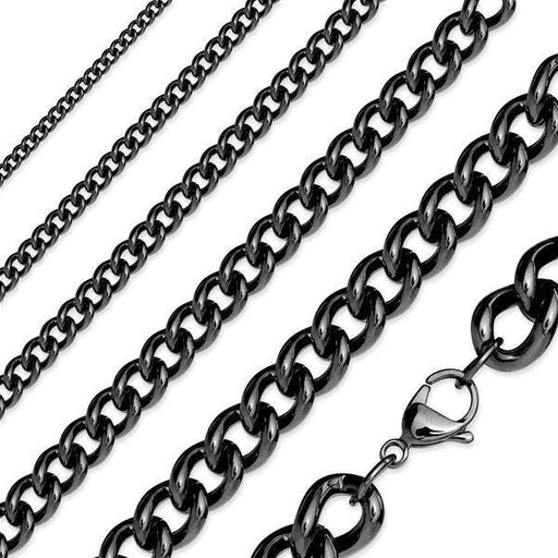 Black PVD Curb Chain - Totally Pierced