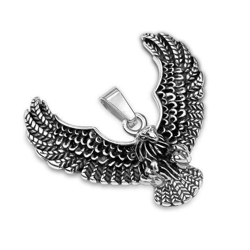 Eagle Stainless Steel Pendant - Totally Pierced