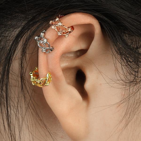 Filigree Hearts Non-Piercing Ear Cuff-My Body Piercing Jewellery