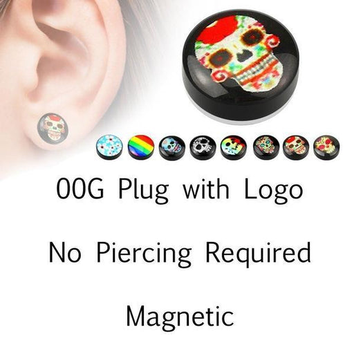 Magnetic Non-Piercing Logo Plug - Totally Pierced