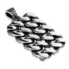 Solid Chain Stainless Steel Pendant - Totally Pierced