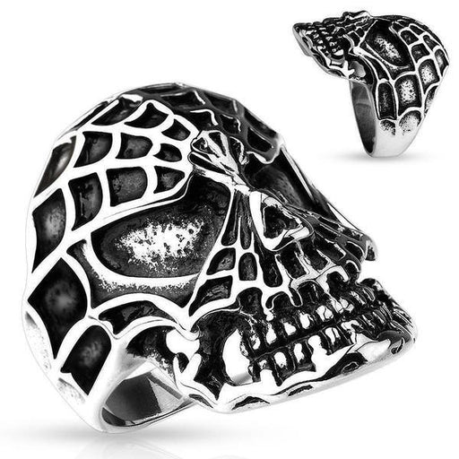 Web Skull Ring - Totally Pierced
